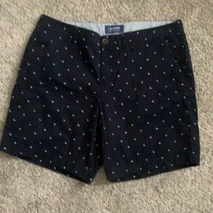 Navy polka dot shorts